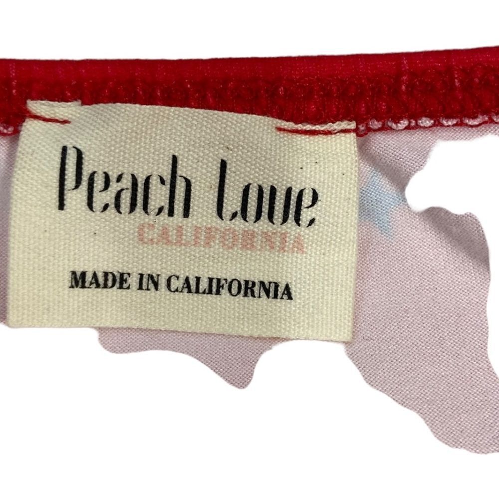 Peach Love California Small Patriotic with Stars ⭐️ Sleeveless Jumpsuit Fourth - Picture 4 of 7